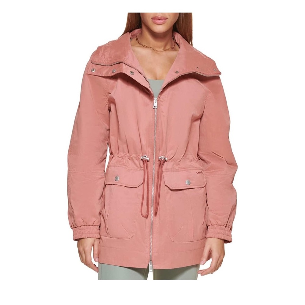 Levi’s Women’s Pink Mahogany Utility Parka Jacket Size Medium NWT
